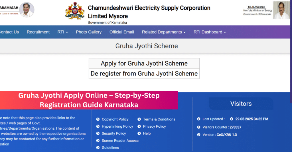 Gruha Jyothi Scheme, Karnataka | Apply Online, Registration & More Gruha Jyothi Apply Online – Step-by-Step Registration Guide Karnataka